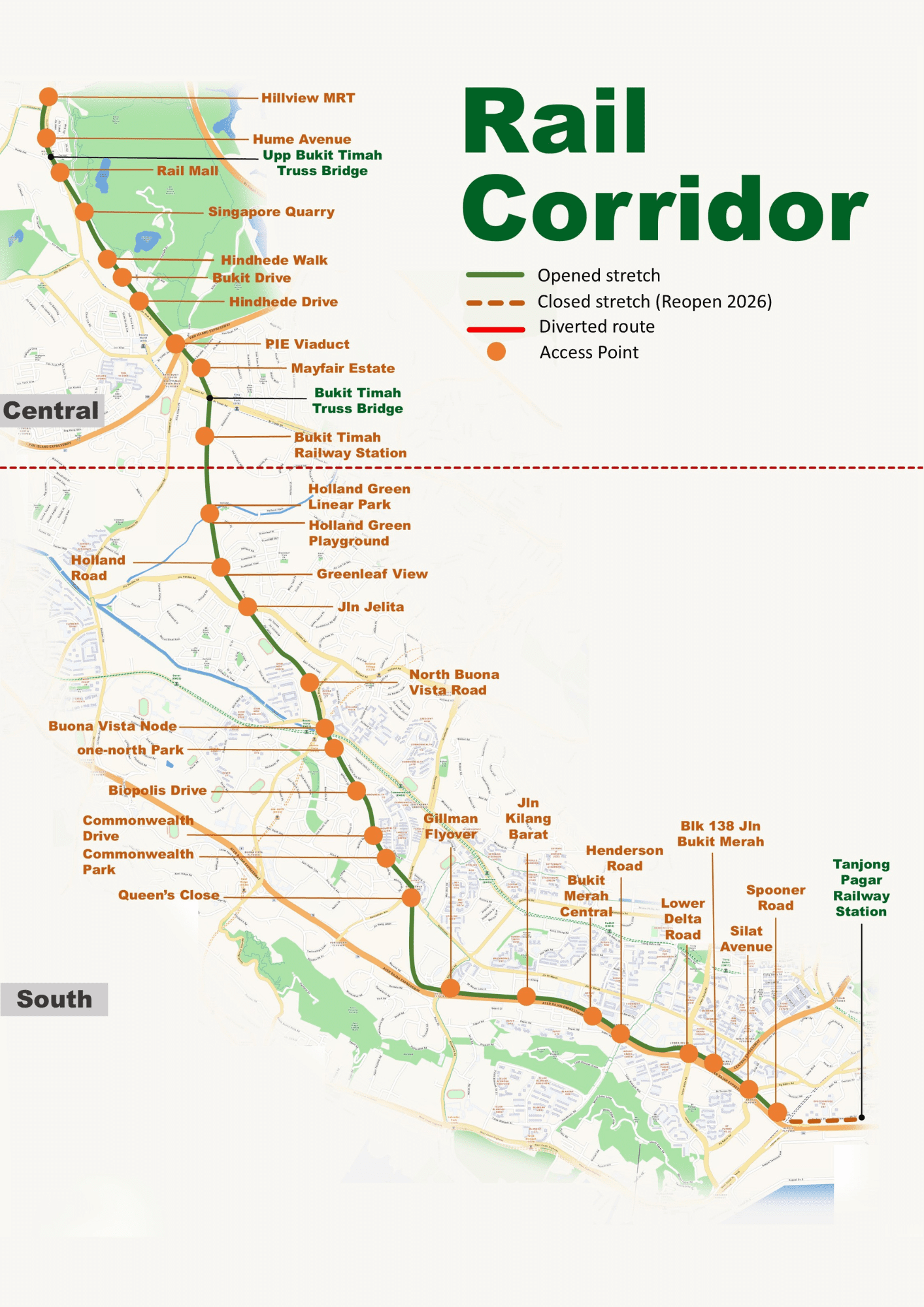 Rail Corridor South_Map