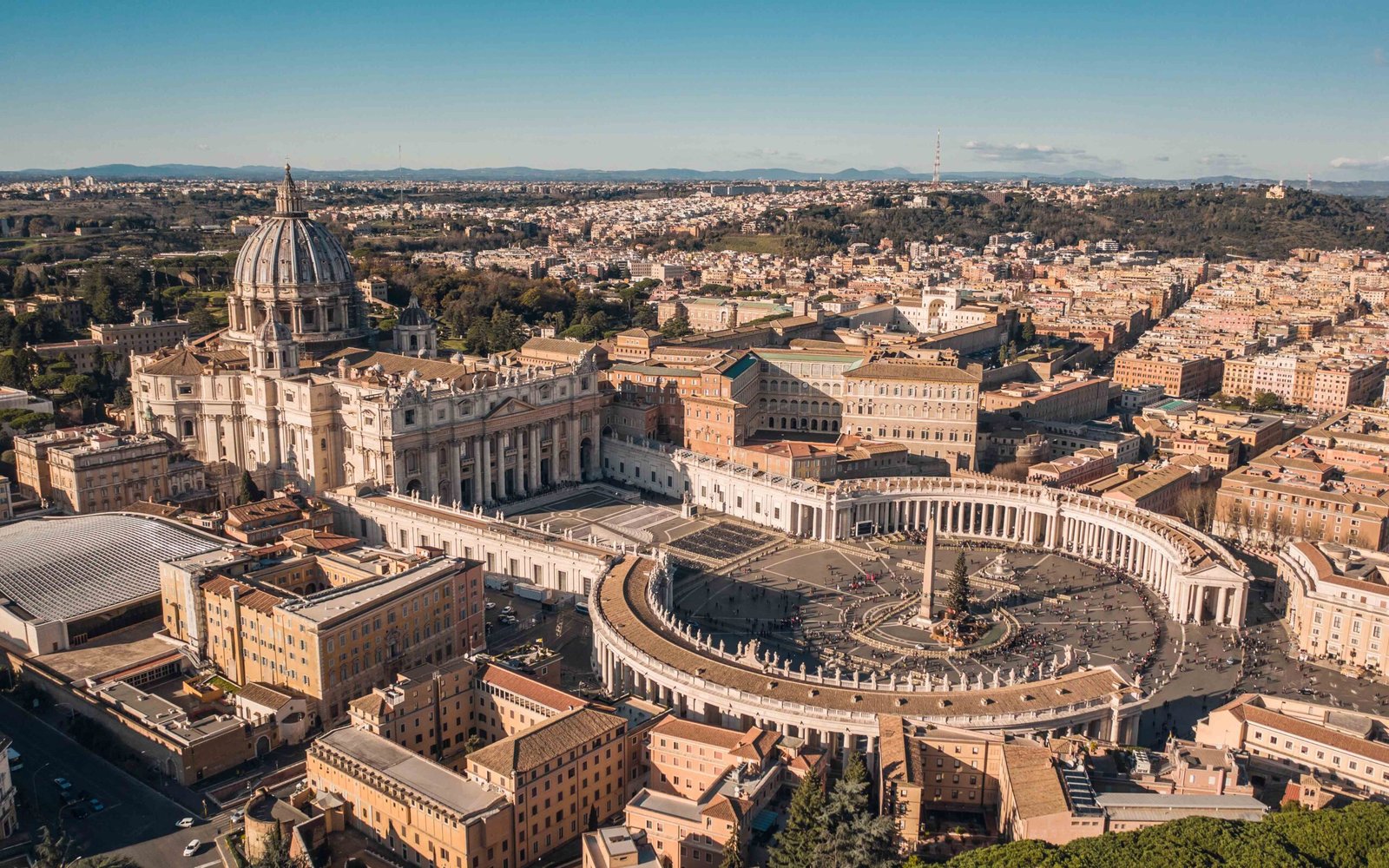 Vatican City st. peter's basilica and st. peter's square